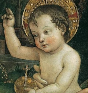 A detail of Pinturicchio's “Child Jesus of the Hands